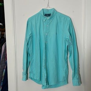 Ralph Lauren Large Light blue/aqua. Long sleeve button down.